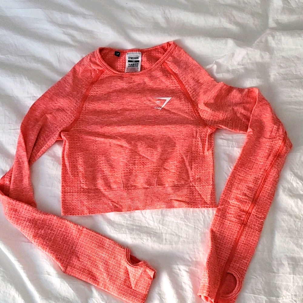 Pink Gymshark Crop Workout Top